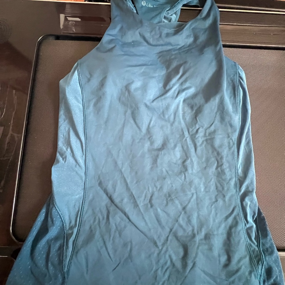 Lululemon Athletica Blue Tank Top High Neck Performance